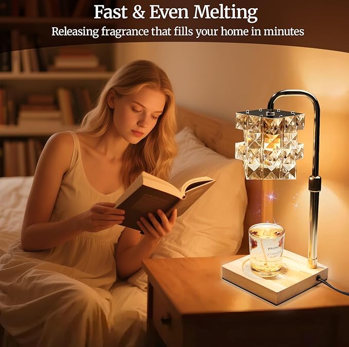 Candle Warmer Lamp with Timer - Electric Wax Warmer for Home Desk Decor, Birthday Gifts for Women Mom Men, House Warming Gifts New Home Kitchen Office Dorm