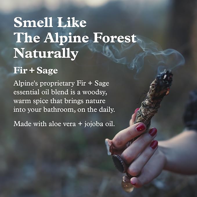 Alpine Provisions Natural Fir & Sage Moisturizing Body Wash – Refreshing with Essential Oils, Aloe Vera & Coconut Oil – Vegan, Sulfate-Free, Plastic-Free Aluminum Bottle – 16.9 FL Oz