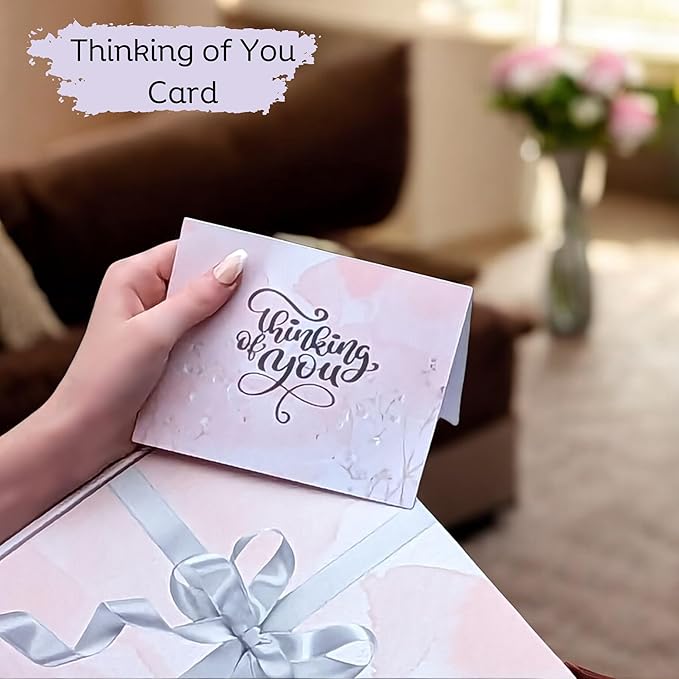 Get Well Soon Gifts for Women - Care Package for Cancer Recovery, Surgery, Sick Friend, Hospital Comfort, Chemo Care Treatment - Gift Basket with Thoughtful Gifts, Thinking of You (Pink)