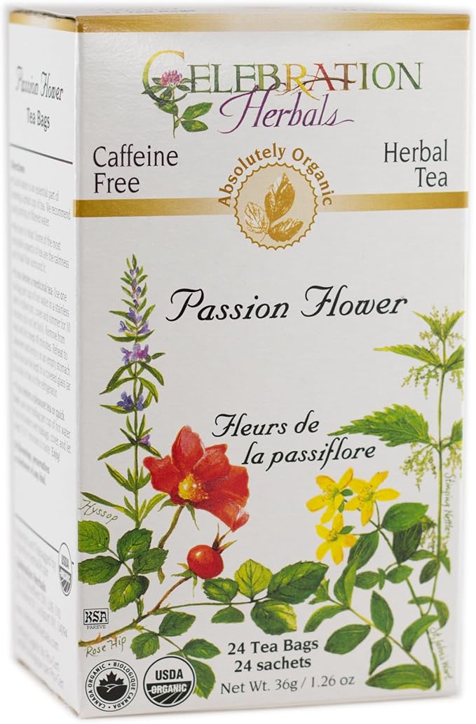 Celebration Herbals Passion Flower Tea Maracuja 24 Tea Bags