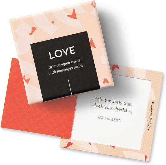 Compendium ThoughtFulls Pop-Open Cards — Love — 30 Pop-Open Cards, Each with a Different Inspiring Message Inside