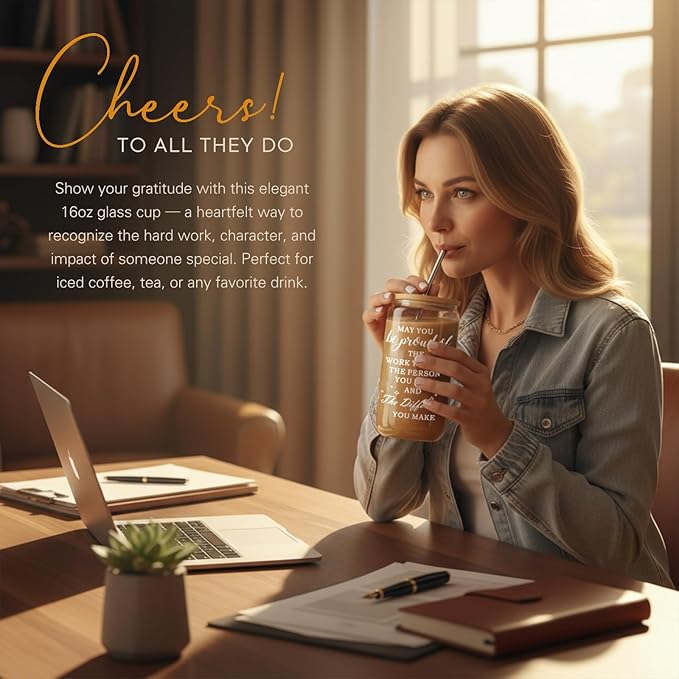 Difference Maker Gifts, Employee Apprecition Gifts for Coworkers, Teachers, Thank You Gift for Women Coworkers Employees Teacher Nurse Secretary Mentor Leader with Difference Maker Journal