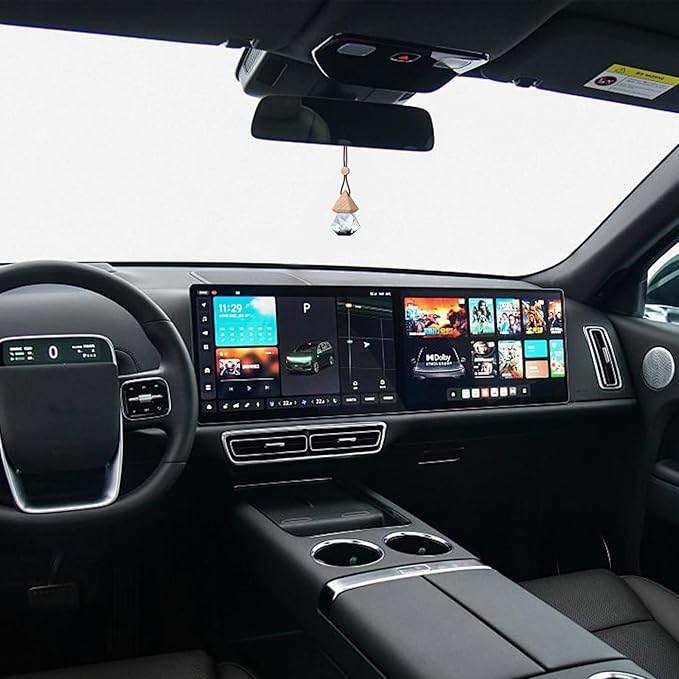 Car Air Freshener Hanging, 2 Pcs Ebony Agarwood Drift Car Air Freshener, Wooden Fragrance Expanding Bottle Cap, 10ml Per Bottle, Used for Car Decoration and Fresh Air (Ebony agarwood)