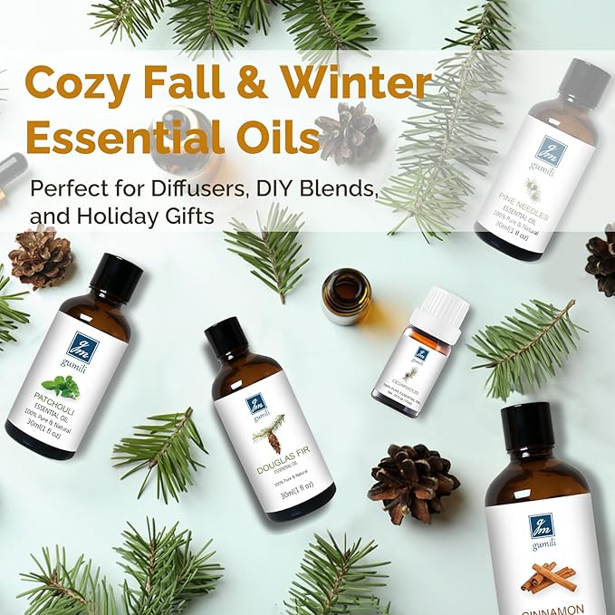 Hinoki Essential Oil 10ml - 100% Pure Natural Hinoki Oil for Diffuser, Aromatherapy, Hair Care, Massage, Fresh Woody Scent,