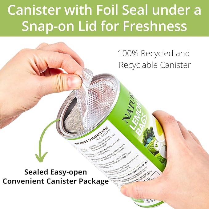 60 Lemon Balm Tea Bags - VitalForest Dried Lemon Balm Leaves Tea -1.5g/Bags, Calming Herb, Stress Relief & Sleep Support, Non-GMO, Caffeine-Free