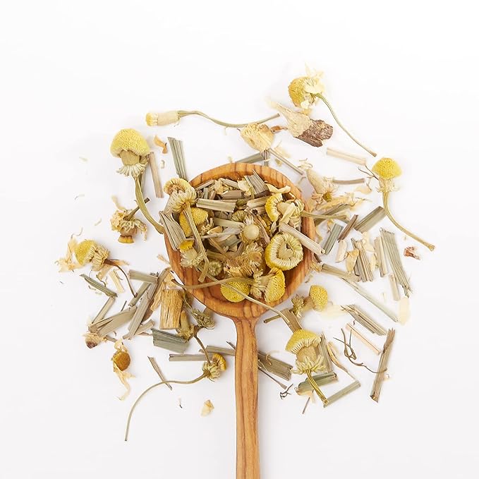 JusTea CHAMOMILE DREAM | Loose Leaf Herbal Tea | Recyclable Refill Pouch | 40+ Cups (1.6oz) | Caffeine Free | Award-Winning | Fair Trade | Non-GMO