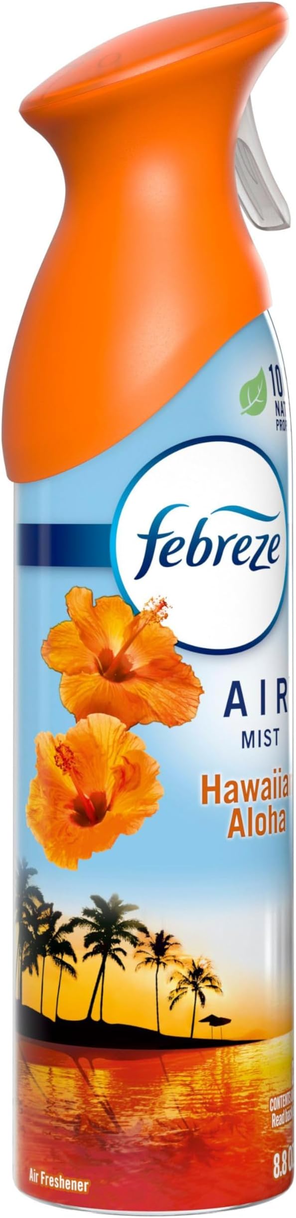 Febreze Air Freshener and Odor Fighter Spray, Hawaiian Aloha Scent, 8.8 Oz (Pack of 6)