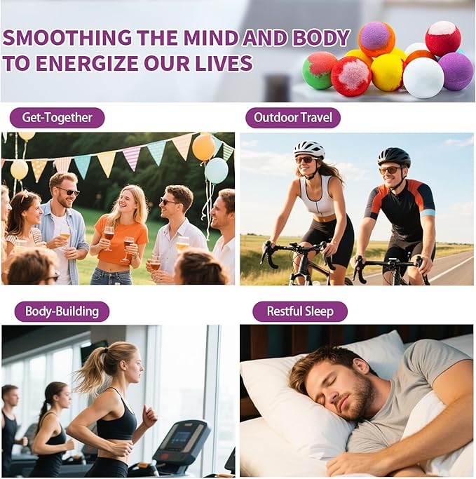 Bath Bombs Christmas Stocking Stuffers for Teen Girls for Women Mom Her Set, 24-Pack Aromatherapy Bubble Bath, Handmade Natural & Organic, Spa Relaxing Birthday Gifts for Men, White Elephant Gifts