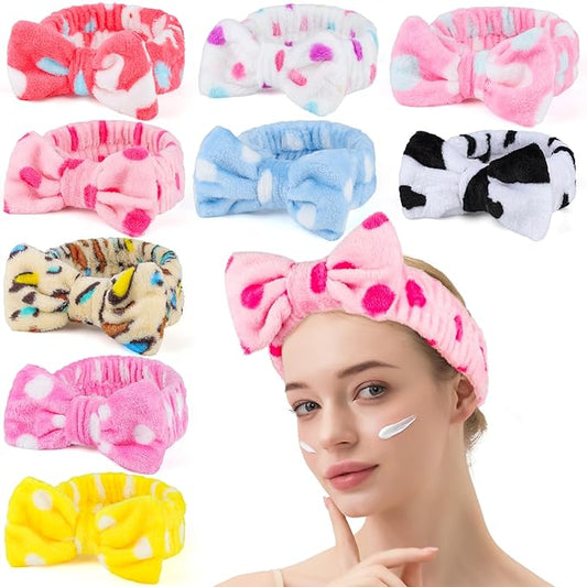 Teenitor Spa Headband, 9 Pcs Skincare Headband For Washing Face, Makeup Headbands For Women, Spa Headbands For Women Girls