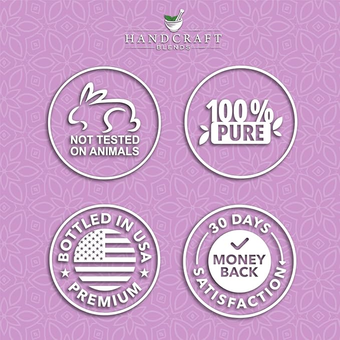 Handcraft Blends Lavender Angustifolia Essential Oil Gift Set – Huge 4 Fl Oz – 100% Pure & Natural – Premium Grade Essential Oil for Diffuser and Aromatherapy – Beautiful Gift Box Included