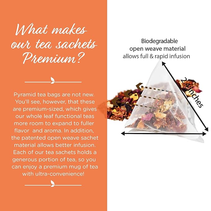 The Tea Spot Blood Orange Smoothie Herbal Tea | Blend of Rooibos Tea, Orange Peel, Hibiscus, Rosehips, Rose Petals, Safflowers, Natural Orange and Vanilla Flavors | Caffeine-Free 15 Tea Bags