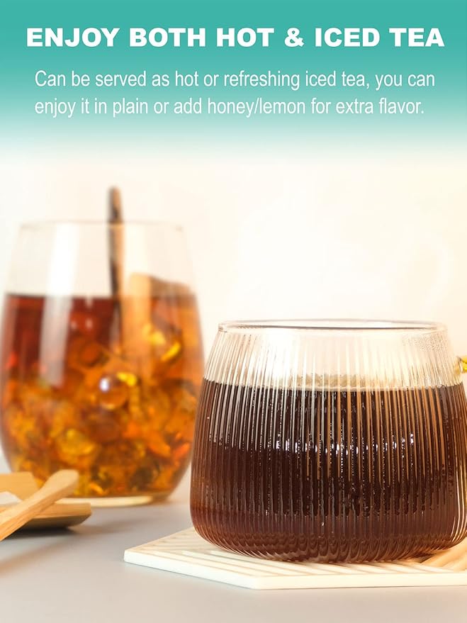 TeeLux Roasted Dandelion Root Tea Bags, Premium Natural Dandelion Root Herbal Tea, Caffeine Free, 100 Tea Bags