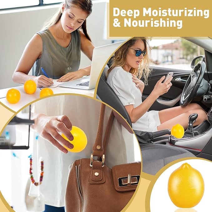 6 Pack Bulk Hand Cream Gifts Set, Moisturizing Hand Lotion for Dry Cracked Hands, Mom Gifts, Thank You Gifts, Bridal Shower Gifts, Birthday Gifts and Small Gifts for Women, 1.06 Oz (Lemon)