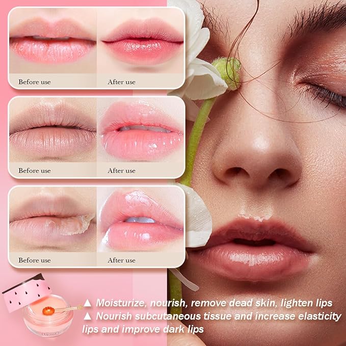 Apple Lime Lip Balm, Honey Strawberry Apple Watermelon Lip Mask, Vitamin E Lip Masks, Moisturizing Lip Sleeping Mask, Lip Balm With Stick, Lip Scrubs Exfoliator