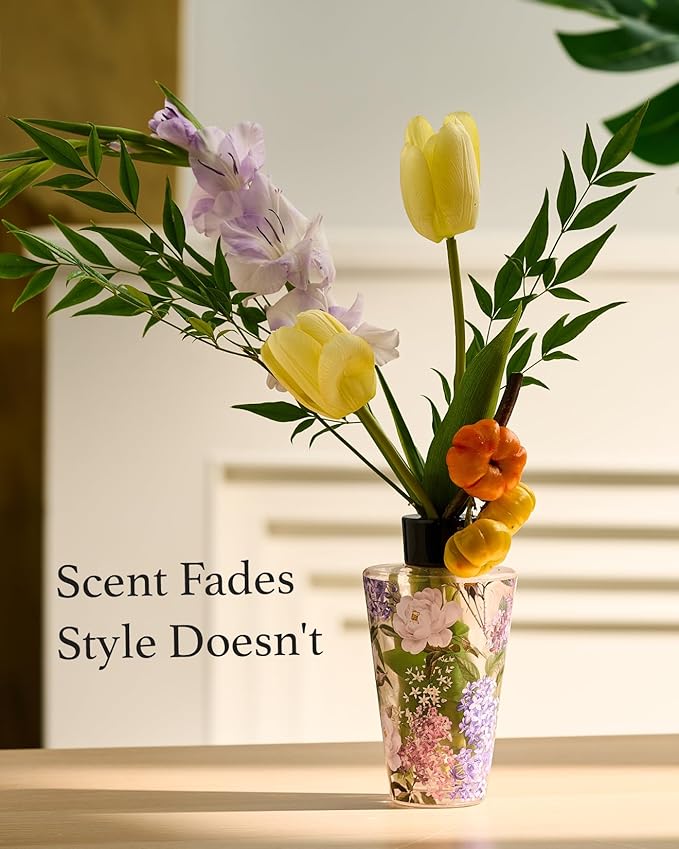 M&SENSE Roasted Coffee Reed Diffuser Set - 8.79fl oz Home Fragrance Non-Toxic Essential Oil Diffuser with All Natural Sticks, Long Lasting Air Freshner Gifts for Home Fragrance Decor