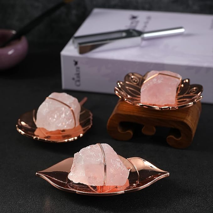 Ckakra Solfeggio Frequencies Tuning Fork Kit with Natural Crystal,396hz,Inner Peace,Thank you gifts for women,meditationg beginner,Red Root