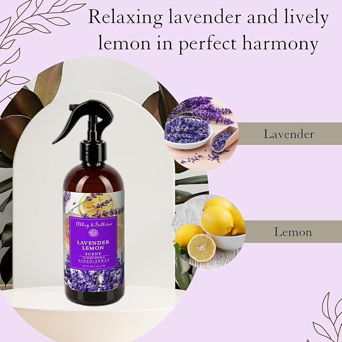 Abbey & Sullivan Linen Spray, Lavender Lemon, 16 oz.