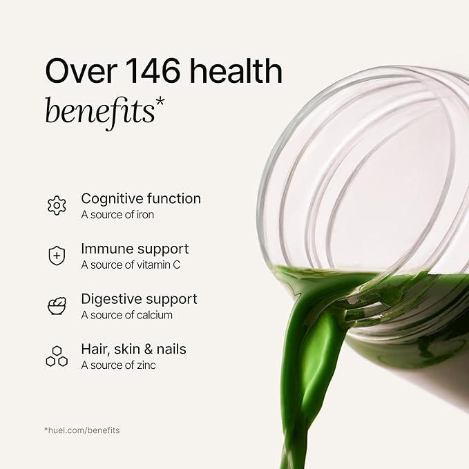 Huel Daily Greens Single Serve Watermelon| Superfood Greens Powder | 91 Vitamins, Minerals, and Wholefood-Sourced Ingredients | Adaptogens, Antioxidants, Gut-Friendly Probiotics | 12 Pack