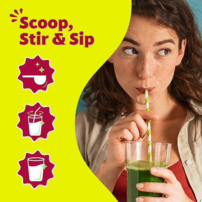 Amazing Grass Sweet Greens and Superfoods Powder for Digestive Health, Greens Powder, Digestive Enzymes, Probiotics, Spirulina, Chlorella, Tropical Lime, 30 Servings