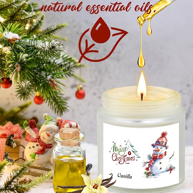 Christmas Scented Candles for Home, 6 Pack Soy Set, 21 oz Jar, Perfect Gifts for Women/Coworker/Girlfriend/Friends