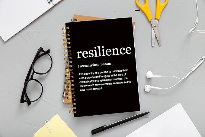 Inspirational Spiral Notebook,Inspirational Journal,Inspirational Journal for Women Men Writing,Grit Spiral Notebook 8.3×5.5 Inch