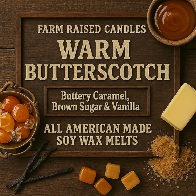 Farm Raised Candles - Pumpkin Patch Soy Wax Melts 1 LB Variety Pack (5 Scents) – Hand-Poured 100% Soy – Butterscotch, Vanilla Pie, Spice, Latte & Apple Cider – Fresh from The Farm Soy Wax Melts