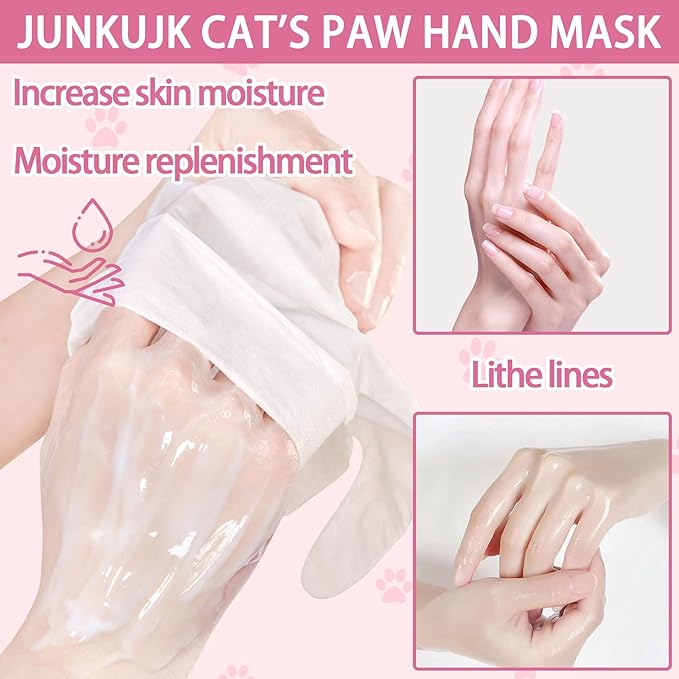 6PCS Hand Masks,Hydrating Hand Masks Moisturizing Gloves Overnight for Dry Cracked Hands,Daily Hand Care Hand Masks Gift Set for Women and Men A