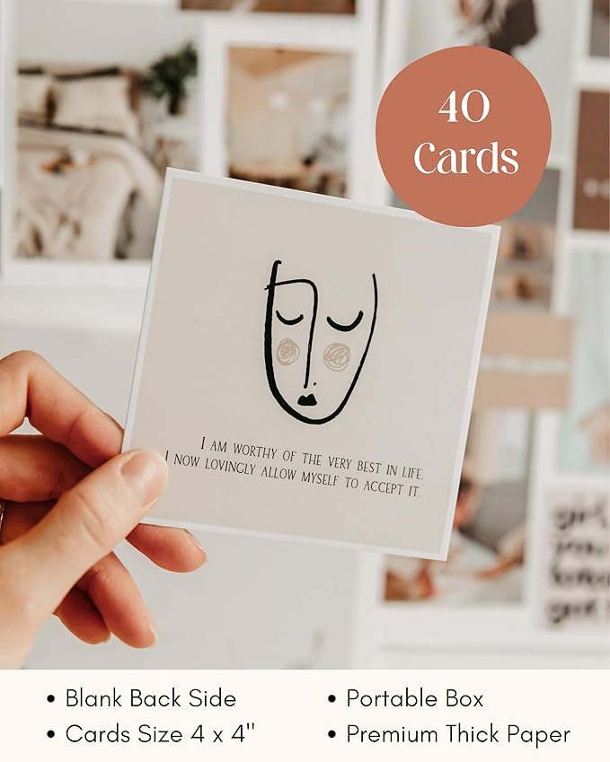 Lamare Positive Affirmation Cards for Women – Daily Affirmations of Positive Quotes and Mindfulness Cards, Inspirational Spiritual Gifts