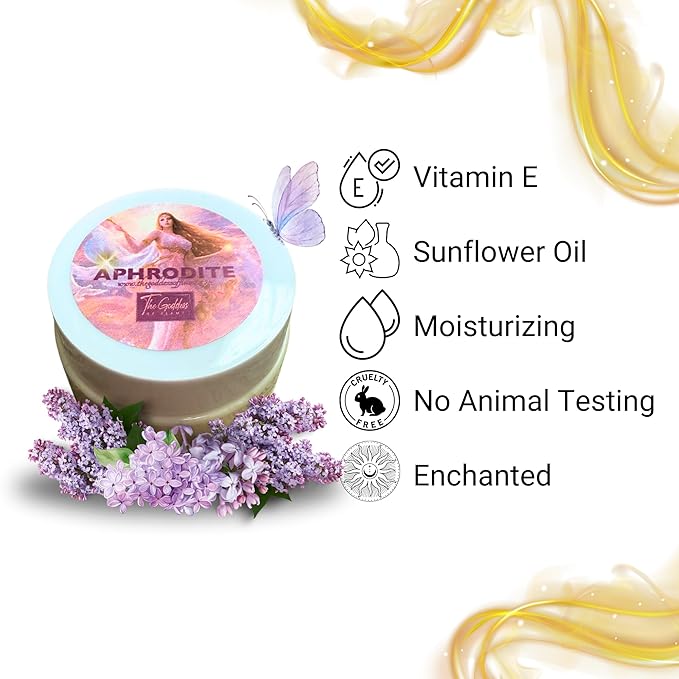Aphrodite Body Butter – Whipped Shea Blend for Love, Beauty & Sensuality – Handmade Spiritual Moisturizer for Self-Love & Goddess Energy