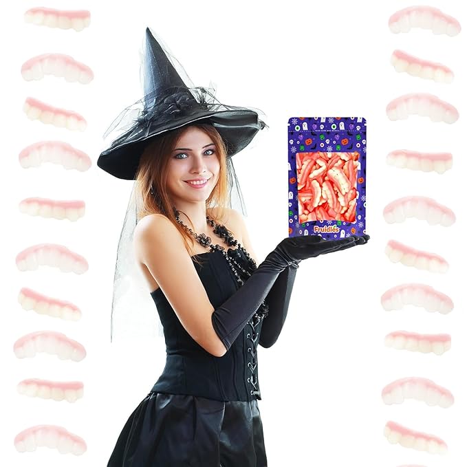 Fruidles Gummi Teeth Candy, Delicious Fruit Flavors Gummies (2 Pounds)