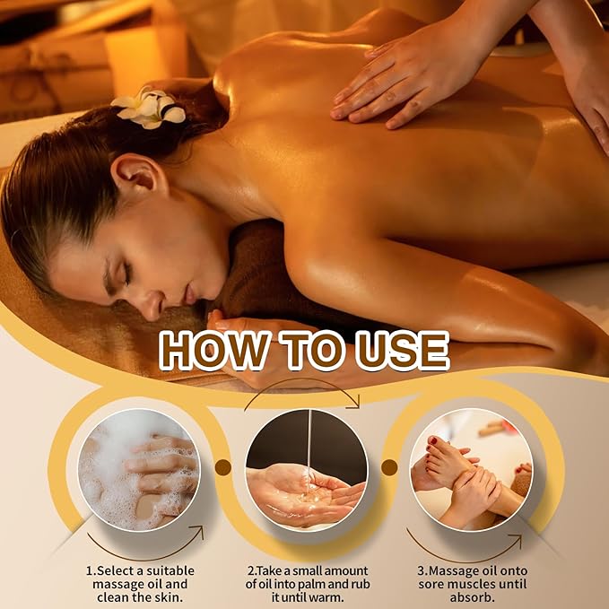 2 Pack Body Massage Oil for Massage Therapy, Sore Muscle Arnica Oil & Lavender Massage Oil for Pain Relief, Massage Relaxing Oil for Calming, Soothes Joints & Muscle, Spa Gift for Him Her