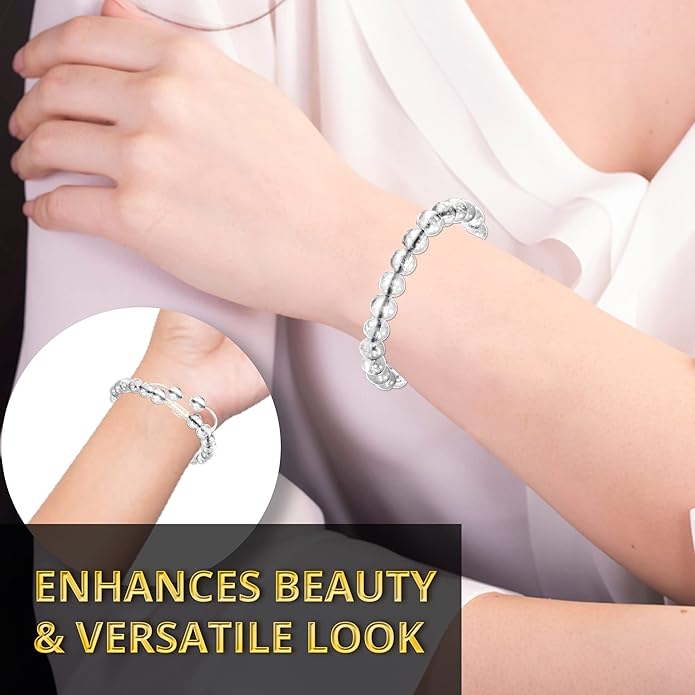 Energy Protection Crystal Handmade Adjustable Bead Bracelet Perfect for Men, Women’s Gift - Gemstone Healing Stretch Bracelet Pulsera Para Hombre Mujer Stocking Stuffer