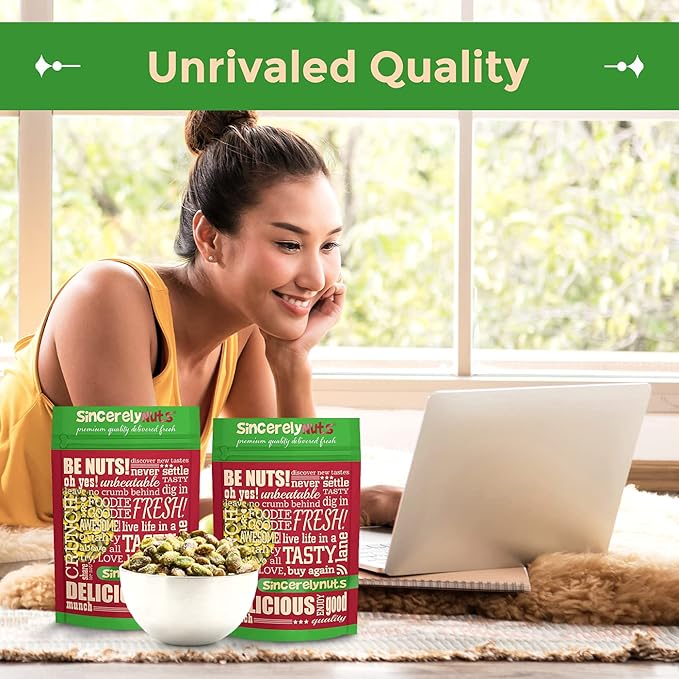 Sincerely Nuts Pistachios Roasted and Salted Kernels No Shell Healthy Snacks for Kids and Adults Shelled Convenient Snack Gourmet Flavor Vegan, Kosher Gluten Free. 3 LB Bag