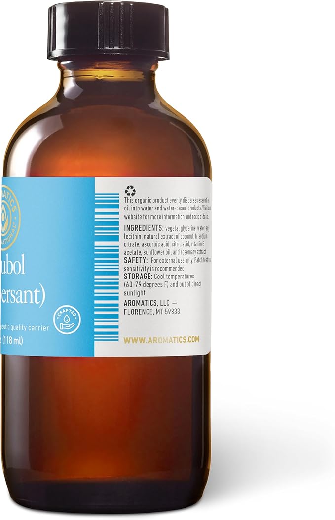 Aromatics International Solubol Dispersant Emulsifier 4 fl oz – Natural Solubilizer for Essential Oils, and Water-Based Blends 118 mL