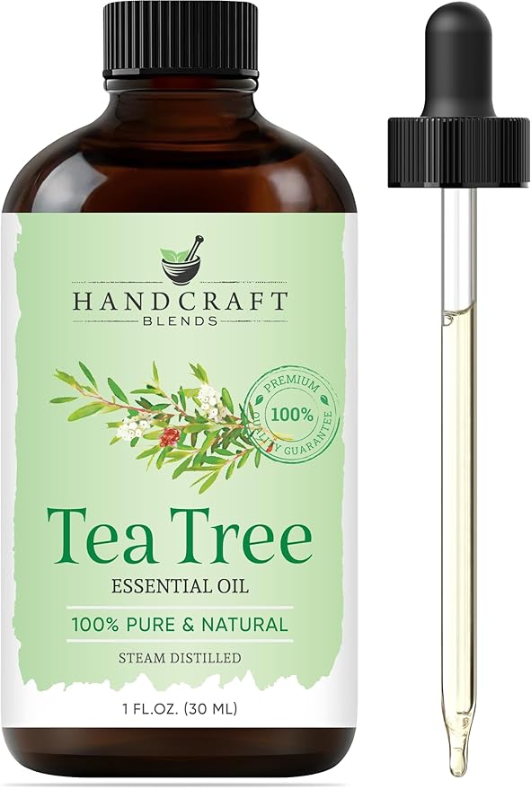 Handcraft Blends Tea Tree Essential Oil – 1 Fl Oz – 100% Pure and Natural – Premium Grade Essential Oil for Diffuser and Aromatherapy, Skin, Massage, Candle and Soap Making Fragrance