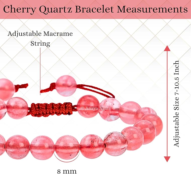 Energy Protection Crystal Handmade Adjustable Bead Bracelet Perfect for Men, Women’s Gift - Gemstone Healing Stretch Bracelet Pulsera Para Hombre Mujer Stocking Stuffer