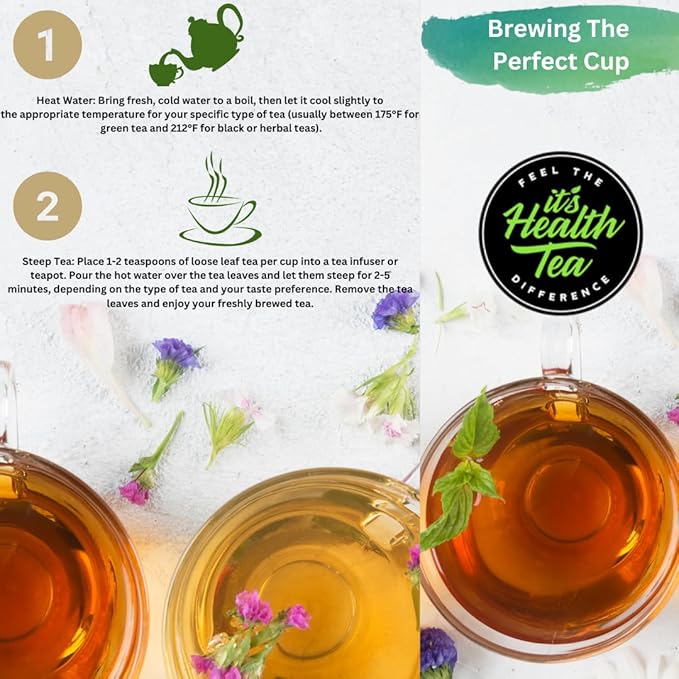 Sleep Easy Herbal Tea – 35 Tea Bags – Chamomile, Lavender, Lemon Balm, Valerian Root & Passion Flower – Natural Sleep Support for a Calm, Restful Night’s Rest. Caffeine-Free.