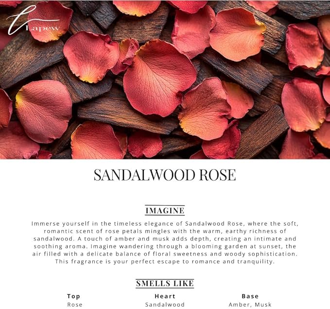 Car Air Freshener Diffuser – 2 Pack Hanging Air Freshener Diffuser (.34 Oz, Sandalwood Rose)