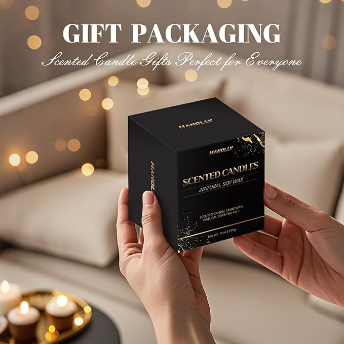 Dream On Hotel Candle, 9 oz Scented Candles for Home Soy Candle Wax, Inspired by The Westin Hotels, Luxury Long Lasting Aromatherapy Jar Candle Gifts for Men Women