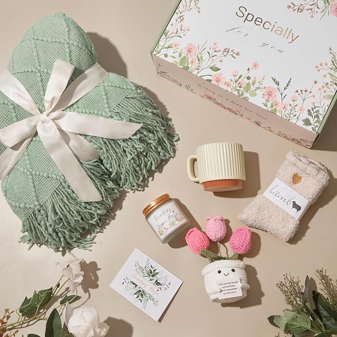 Self Care Gifts for Women, Get Well Gifts, Birthday Gift for Women Care Package, Sympathy Basket Inspirational Baskets, Thinking of You Gift Ideas for Mom Mother Wife Her Sister Friend