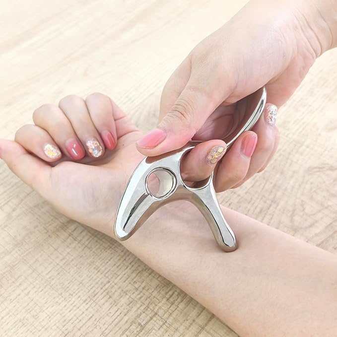BYYDDIY Gua Sha Trigger Point Massage Tool & Muscle Scraper Tool -Thumb Protector,Deep Tissue Massage,Scraping Massage Tools (Ts)