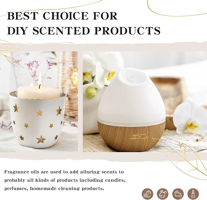 EUQEE Honeysuckle Fragrance Oil 60 ml Premium Fragrance Essential Oil with Glass Dropper for Candle Making, DIY Bath Bombs, Aromatherapy (2.02 Fl oz)