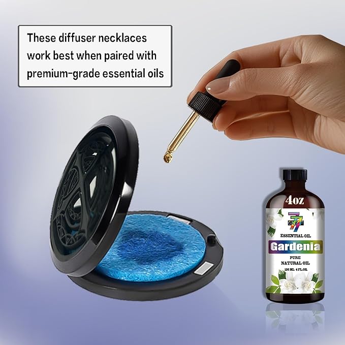 Aromatherapy Diffuser Necklace-Cross Essential Oil Necklace,Aromatherapy Diffuser Pendant for Men and Women,Portable,Suitable for Yoga,Meditation,Travel,Stress Relief Gift(Black 30mm)