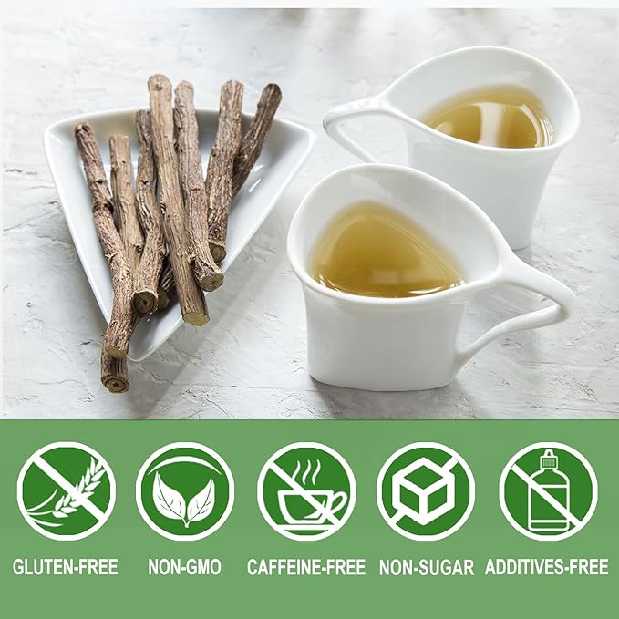Jarteela - Licorice Tea Bag, 2g x 40 Count - Natural Pure Licorice Root Tea Bags - Non-GMO - Caffeine-free Tea -Support Digestion & Healthy Skin