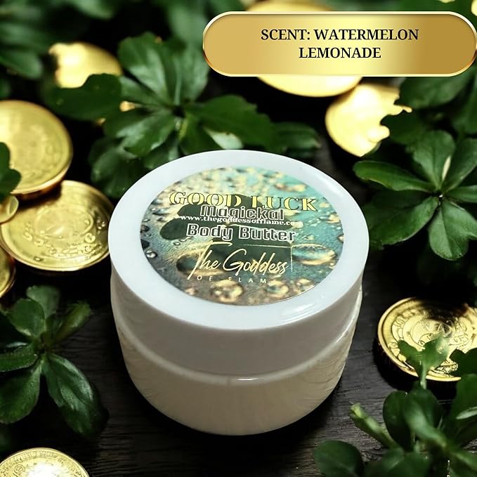 Good Luck Body Butter – Whipped Shea Blend for Abundance, Success & Positive Energy – Handmade Spiritual Moisturizer for Manifestation