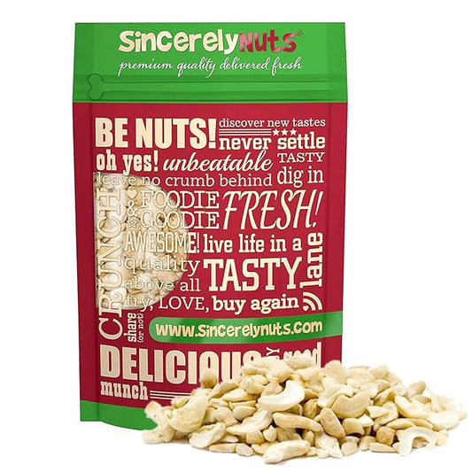 Sincerely Nuts - Raw Cashews Pieces Unsalted | Healthy Snack, Source of Protein | Keto and Paleo Friendly Gourmet Quality Vegan | Organic Cashew Nuts Bulk, 5 lb. Bag