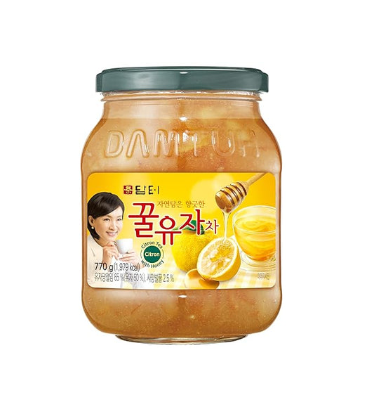 Damtuh Korean Honey Citron Tea 1.7lb (27.16 fl oz) – Traditional Yuzu Yuja Marmalade Preserve, Authentic Korean Fruit Honey Tea