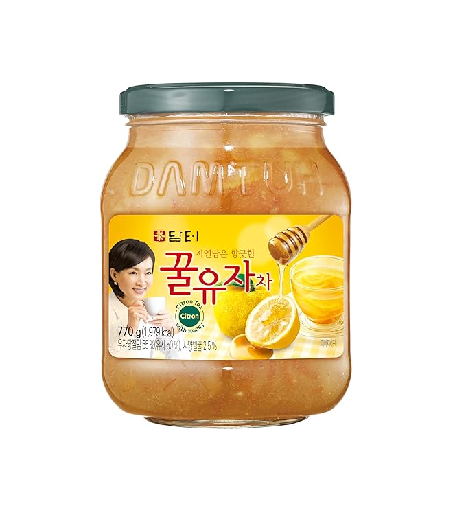Damtuh Korean Honey Citron Tea Yuja Preserves – Natural Sweetness, No Artificial Additives, Perfect for Tea, Jam, or Salad Dressing – 2.2lb, 1000g(Pack of 2)