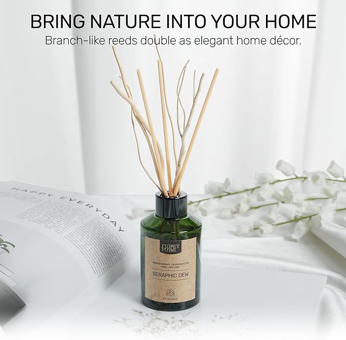 Pet-Safe Reed Diffuser - Gentle Fragrance for Pets, Long-Lasting Aroma, IFRA Certified | Alcohol & Preservative-Free