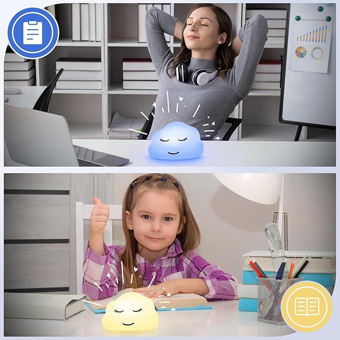 Breathing Lamp Guided Visual Meditation Tool for Mindfulness,Anxiety Relief&Calm Your Mind for Stress&Visual Relaxation and Restful Sleep,478 Seconds Breathing Rate Change 3 Colors,Gift for Kids